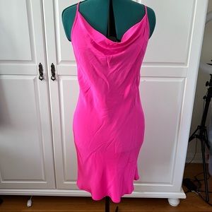 Amanda Uprichard Hot Pink Silk Slip Dress NWOT ✨💕